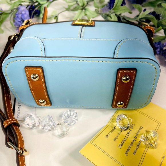 Dooney & Burke Blue Wexford Doomed Crossbody Purse - Picture 4 of 13